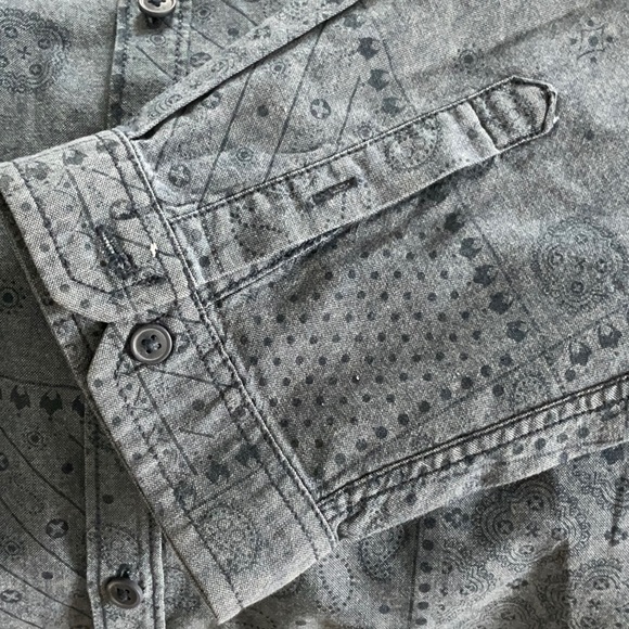 Mossimo Supply Co. Dark Patterned Shirt - Picture 7 of 11